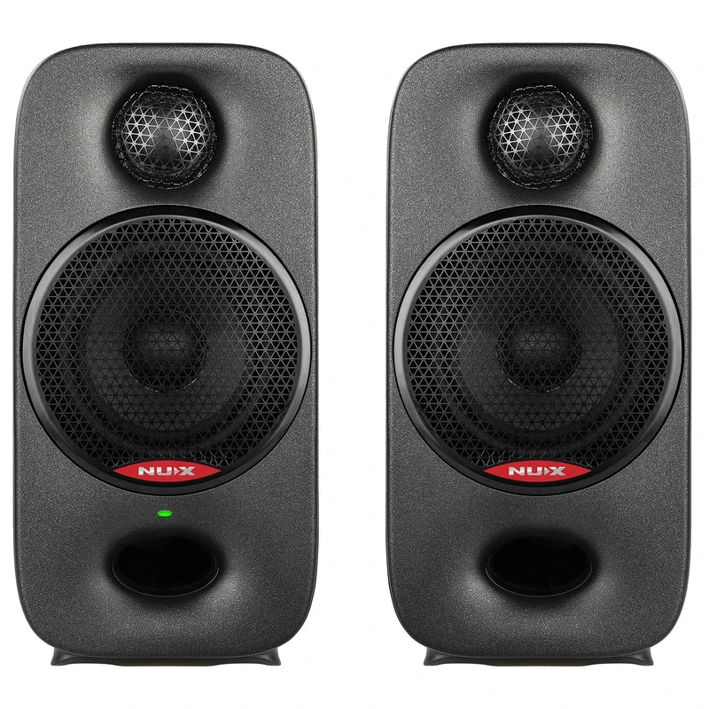 NU-X | Axon 3 Nearfield Studio Monitors | Compact Reference Quality Speakers for Mixing & Monitoring | Bluetooth, USB-C Audio Interface, DSP Room Control