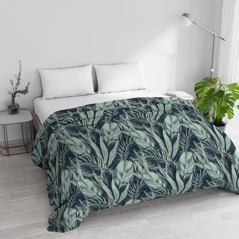 Basic Basic Winter Quilt for Double Bed 250 x 245 cm, Made in Italy – Reversible Duvet in Soft Microfibre 200 g/m² – Machine Washable Duvet