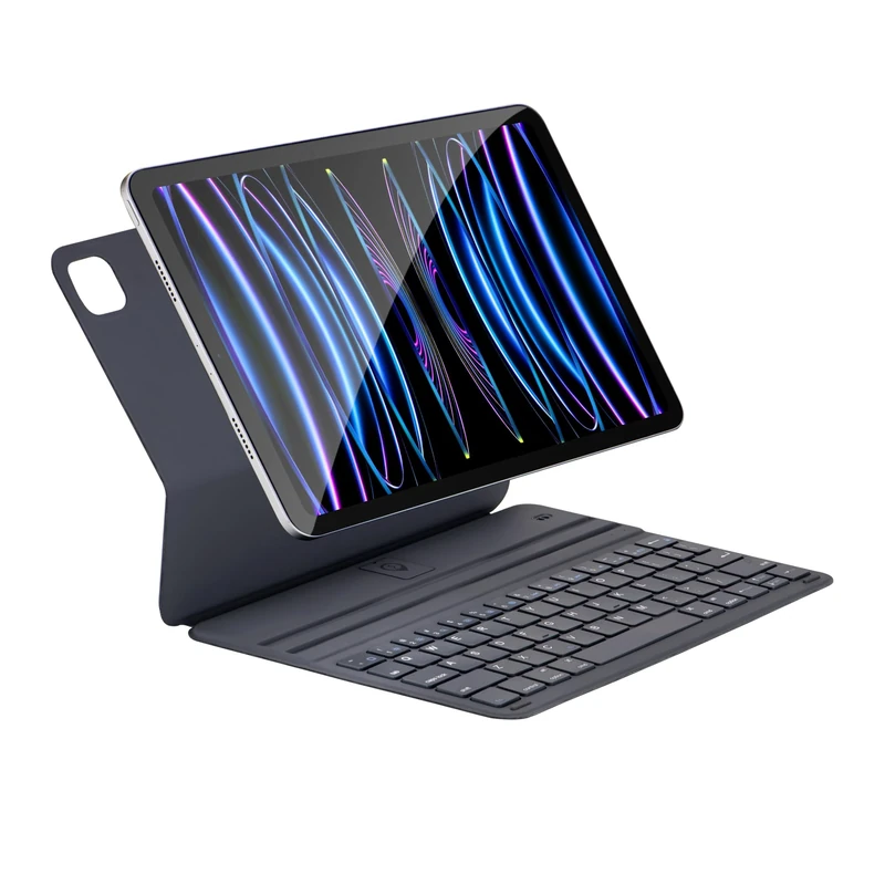Seagtigau Smart Keyboard Folio for iPad Pro 12.9 inch (3rd, 4th, 5th and 6th gen) and iPad Air 13 Inch (M3/M2, 2025/2024), Magnetic Keyboard Case with Two Viewing Angles, Front Back Protection