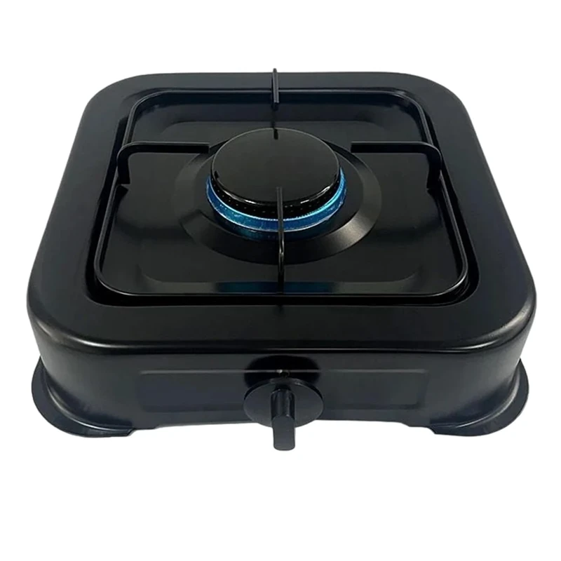 Camping Oven - Portable Cast Iron Hob | Single Burner Camp Grill Stove for Outdoor | Highly Efficient Cooker Equipment for Backyard Kitchen Household Commercial Travel RV Tent Grill Grill