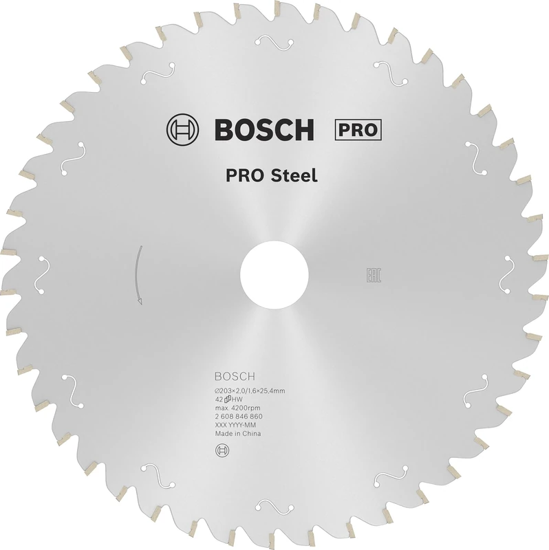 Bosch 1x PRO Steel Corded Circular Saw Blade for Hand-Held Corded Circular Saws (for Steel, Ø mm, Professional Accessory Hand-Held Corded Circular Saws)