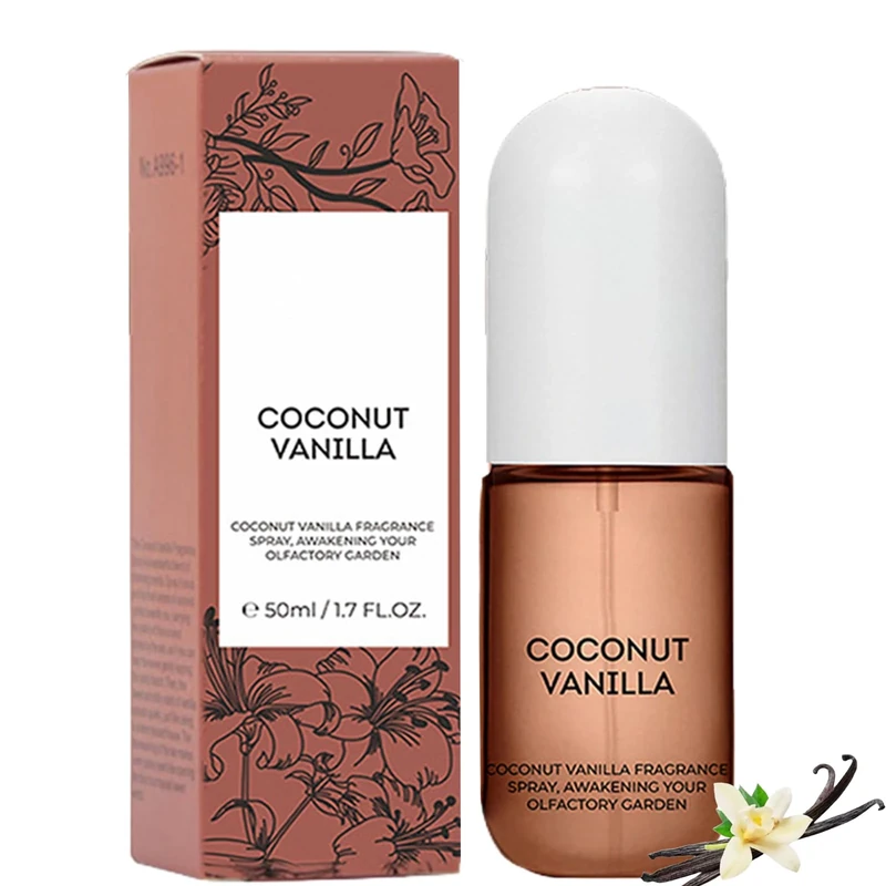 Coconut Vanilla Body for Women – Light, Long-Lasting Fragrance for Skin & Hair – Soothing Scent with Tropical Coconut & Sweet Vanilla Notes