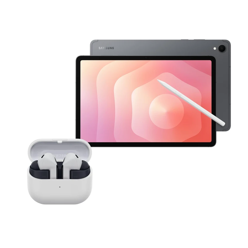 SAMSUNG Galaxy Tab S11 + Buds3 FE, AI Tablet, Wi-Fi, Lightweight Design, Multi-Modal AI Tools, 256GB Storage, 12GB Memory, Long Battery Life, Grey, 3 Year Extended Warranty (UK Version)