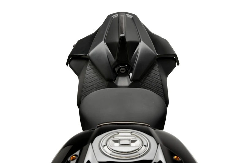 Puig 21569J Seat Cowl; sporty and aggressive design; lightweight and resistant ABS finish; improves aerodynamics and rider comfort; easy installation without drilling, Matte Black