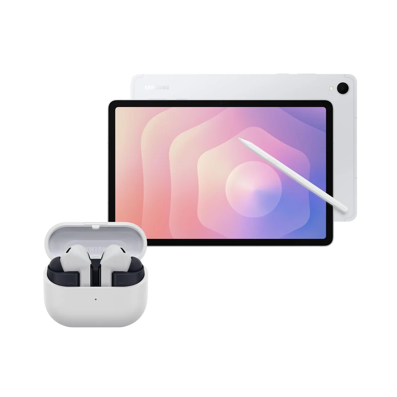 SAMSUNG Galaxy Tab S11 + Buds3 FE, AI Tablet, Wi-Fi, Lightweight Design, Multi-Modal AI Tools, 128GB Storage, 12GB Memory, Long Battery Life, Silver, 3 Year Extended Warranty (UK Version)