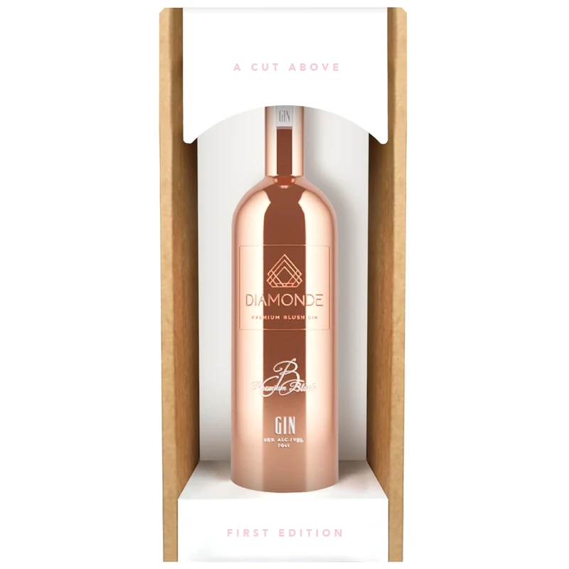 Diamonde Blush Premium Pink Gin Gift - 70cl, 40% ABV - Small Batch Scottish Gin with Strawberry and Raspberry - Luxury Gift Bottle for Cocktails, Gifting & Celebrations