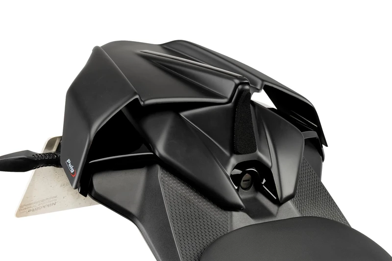 Puig 21569C Seat Cowl; sporty and aggressive design; lightweight and resistant ABS finish; improves aerodynamics and rider comfort; easy installation without drilling, Carbon look