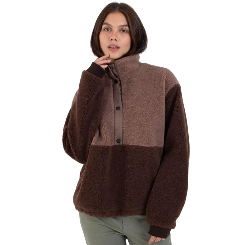 Hurley Jacket women - Comfort high pile, Chocolate, XS