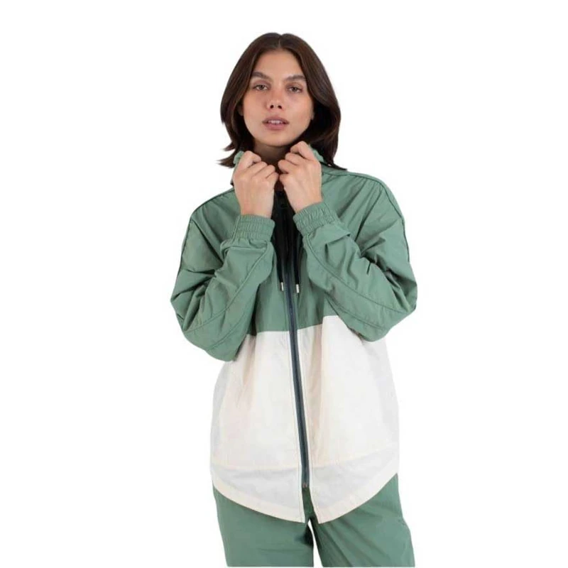 Women's hooded jacket - Bondi Spray, Agave Green, L