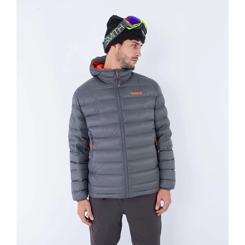 Jacket men - Cayuga puffer, Dk Stone Grey, L