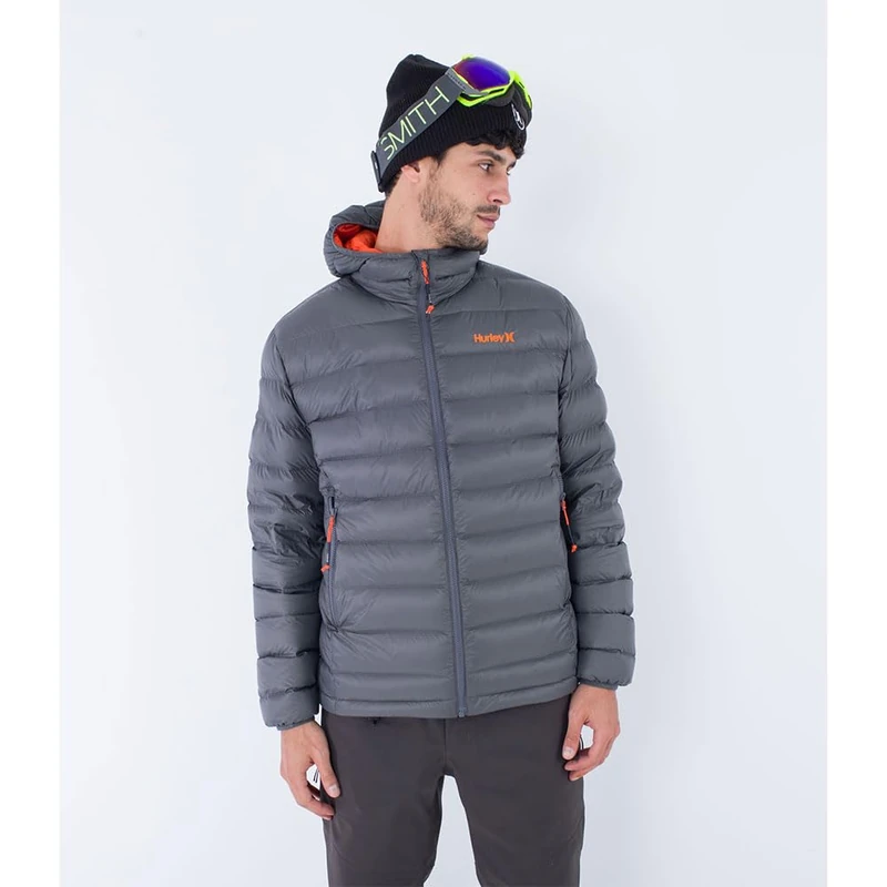 Jacket men - Cayuga puffer, Dk Stone Grey, XL