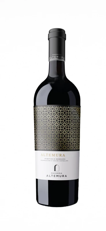 Masseria Altemura Primitivo di Manduria - "Altemura" - Vintage 2020/21 - Still Italian Red Wine from Apulia Region, Italy - 100% Hand-Selected Primitivo Grapes - 75cl / 750ml, 15% ABV (Pack of 6)