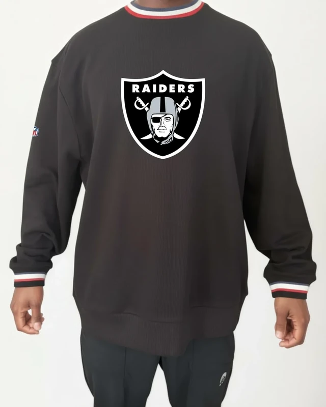 OOSC Mens Las Vegas Raiders Sweatshirt, Black, L EU