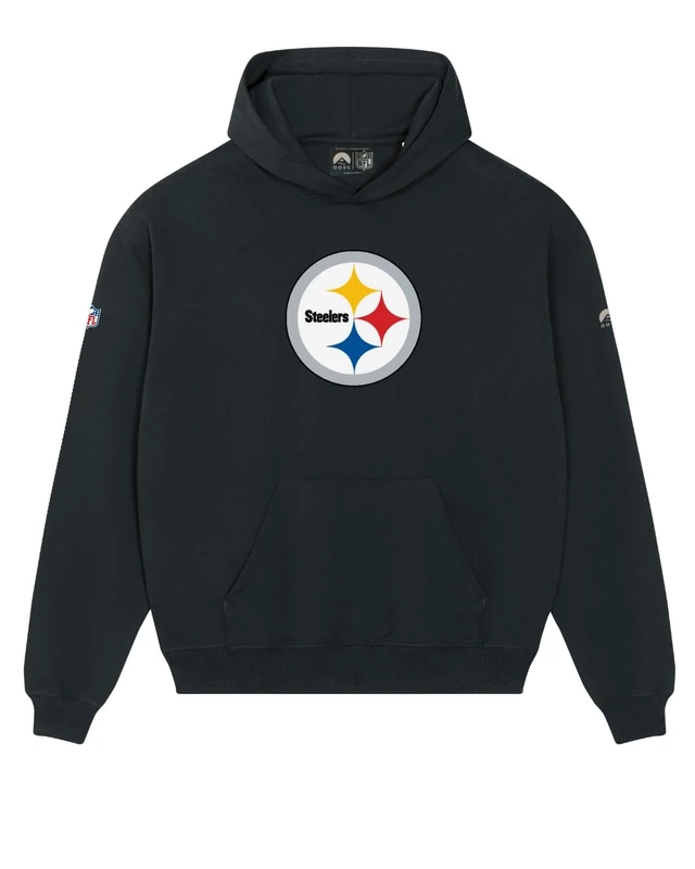 OOSC Mens Pittsburgh Steelers Hoodie Sweatshirt, Black, L EU
