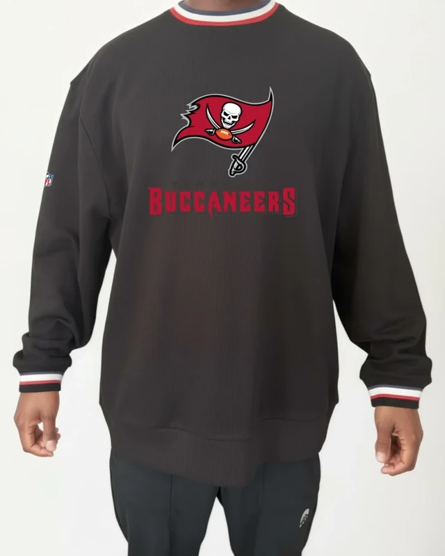 OOSC Mens Tampa Bay Buccaneers Sweatshirt, Black, L EU