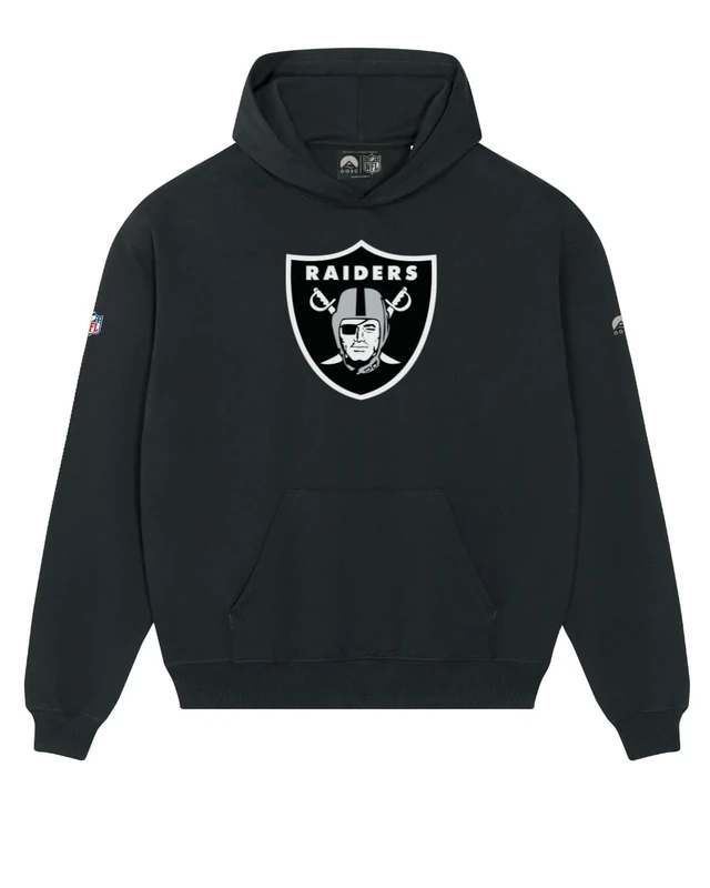 OOSC Mens Las Vegas Raiders Hoodie Sweatshirt, Black, XS EU