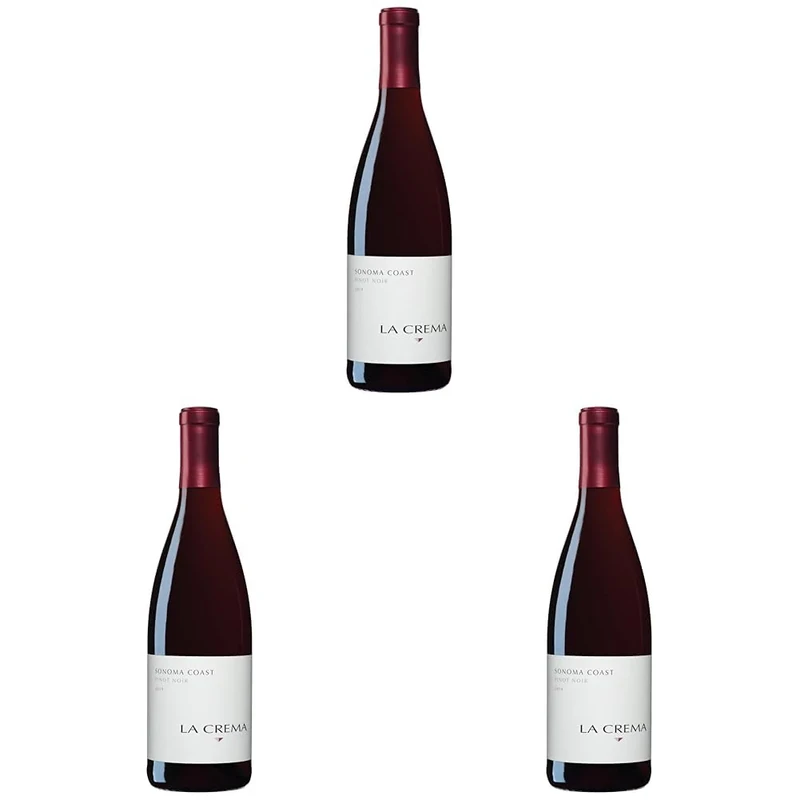 La Crema Sonoma Coast Pinot Noir Red Wine 75 cl (Pack of 3)