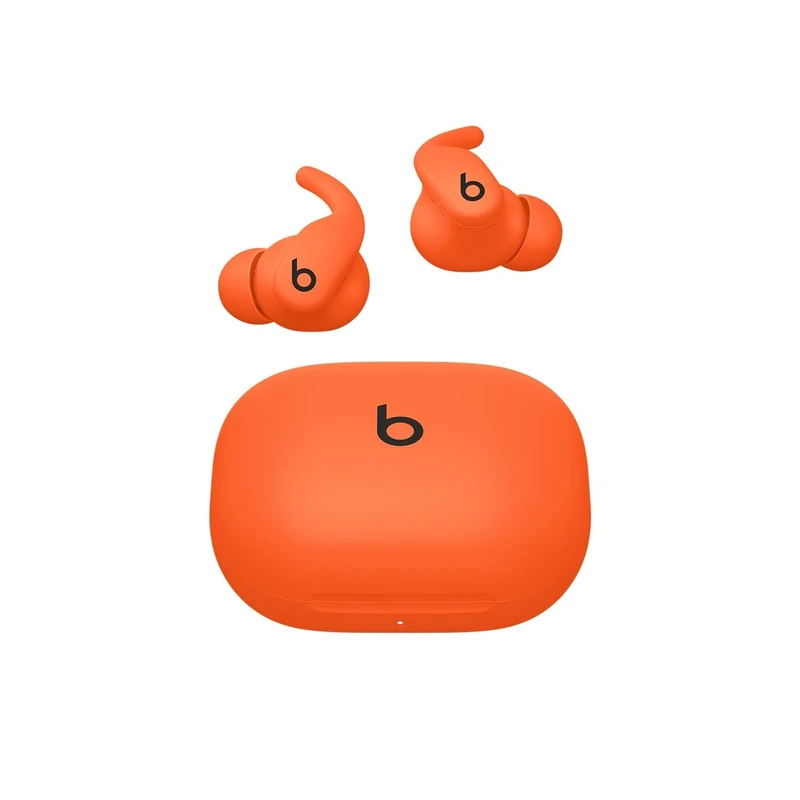 Beats - Powerbeats Fit - Wireless Noise-Cancelling Workout Earbuds with Upgraded Secure Fit Wingtips, IPX4, Up to 30H of Battery Life & Charging case, Compatible with Apple & Android - Spark Orange