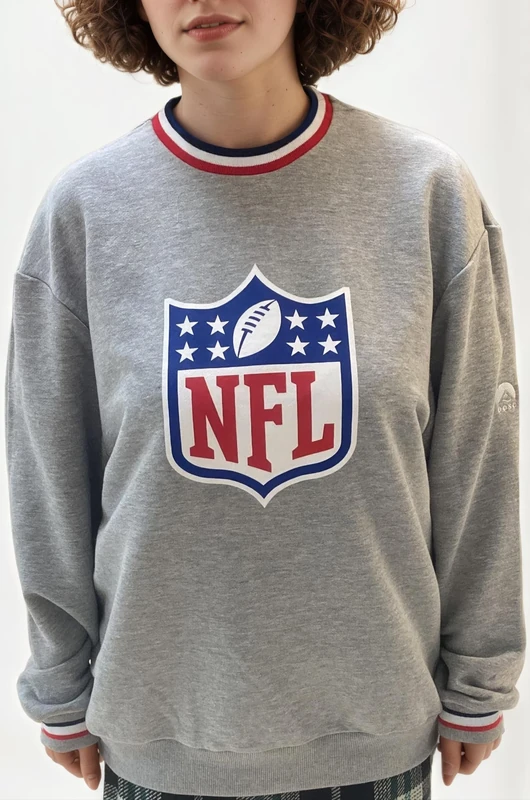 OOSC Mens Nfl Shield - Grey Sweatshirt, Grey, L EU