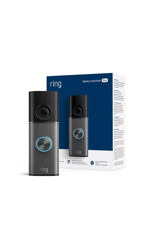 Ring Battery Video Doorbell Pro (newest gen) | DIY Wireless Doorbell Camera | Retinal 4K, wide-angle | 10x Zoom | Quick Release Ultra Battery Pack | 30-day free trial of Ring Subscription Plan