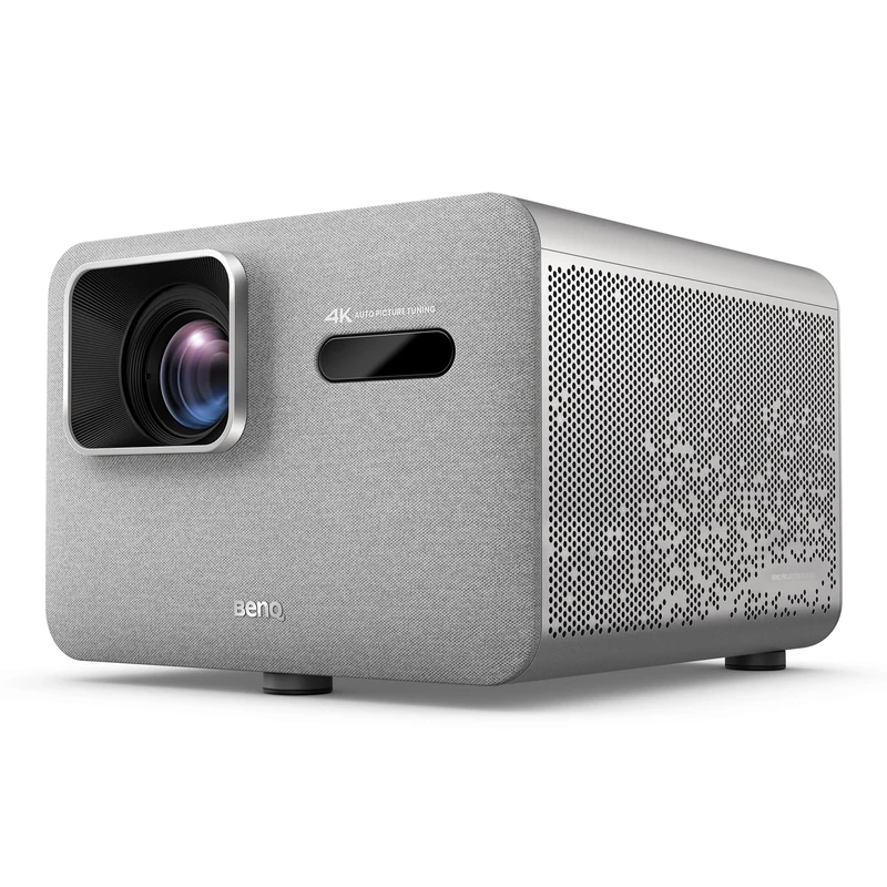 BenQ TK705i 4K HDR Home Entertainment Projector, Netflix, 3000 ANSI Lumens, Google TV, Low Input Lag, Auto Image Adjustment, Optical Zoom, Bluetooth, HDMI 2.1, MEMC, HDR 10+, Quiet Projector, Grey