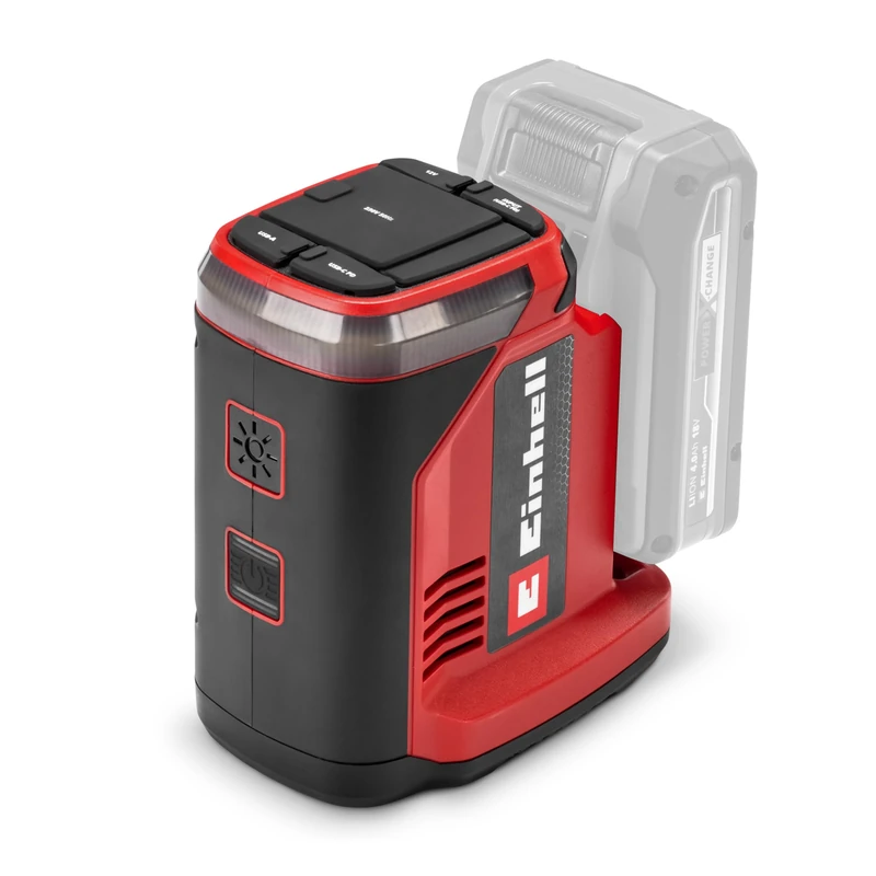 Einhell Te-ES 18/150/1 Li-C-Solo Power X-Change Portable Power Station (18 V, Inverter, 230 V and 12 V Plugs, USB-A and USB-C PD Ports, Charging Function, No Battery)