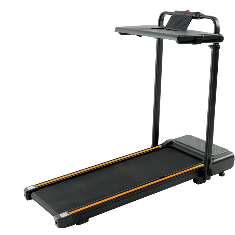 Drgymlee 3 in 1 Walking Pad with 7% Incline, Folding Desk Treadmill for Home Office, 1-12KM/H Under Desk Treadmill with Adjustable Handle & Removable Workstation, Quiet 2.5HP Motor