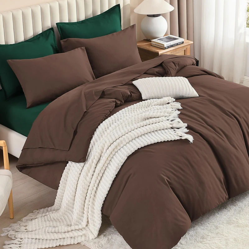 Litanika Queen Comforter Set with Sheets - 7 Pieces Bed in a Bag