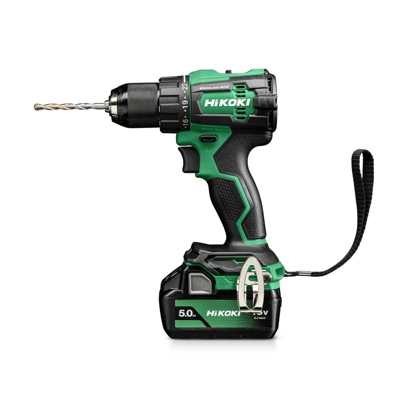 HiKOKI DV18DEJFZ 18V Cordless Brushless Driver Drill with 70 Nm Tightening Torque with 2 Batteries, Charger & case