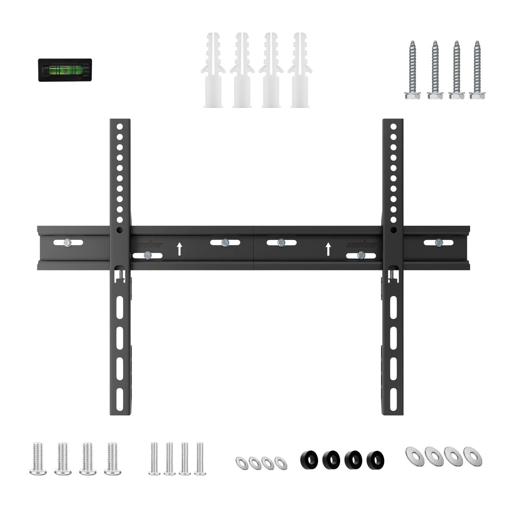 UNHO Ultra Slim TV Wall Mount Bracket for 30–72 Inch TVs, Low Profile 18mm from Wall, Heavy Duty Steel TV Mount up to 50kg, Max VESA 600x400