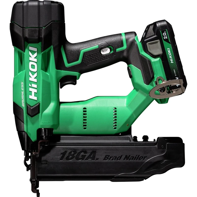 HiKOKI NT1850DFJXZ 18v Cordless Brushless 18G Finishing Brad Nailer Inc 2X 2.0Ah Batts, Charger and case