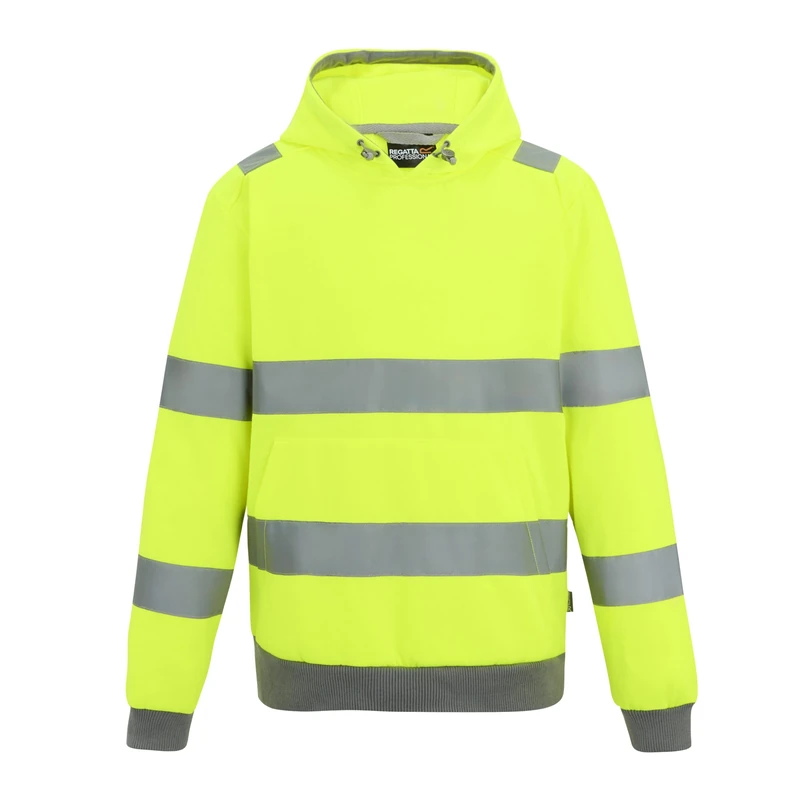 Regatta Professional Mens Contract Hi-Vis Pro Hoodie, Yellow, XL UK