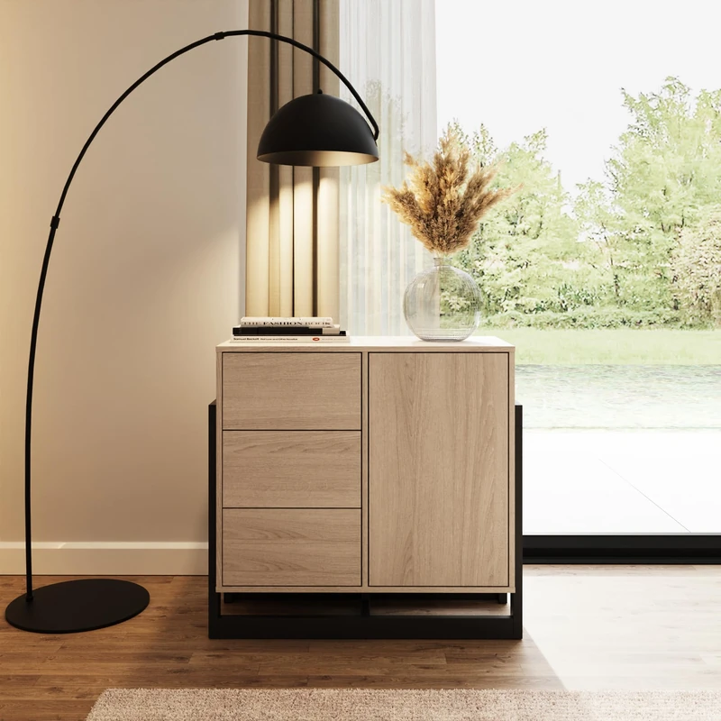 GFW Taite 1 Door 3 Drawer Sideboard