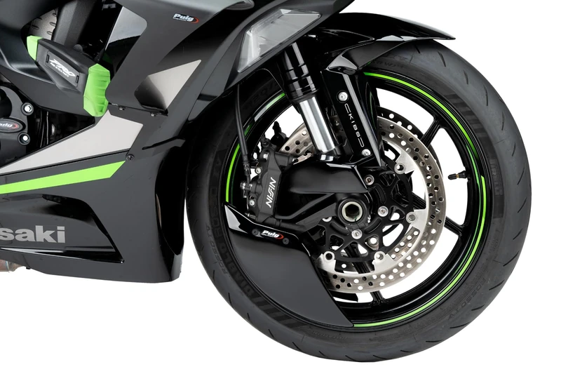 Puig 22076N Brake cooler in ABS with robust metal supports, reduces the temperature of calipers and discs, improves aerodynamics and provides safety, Black.