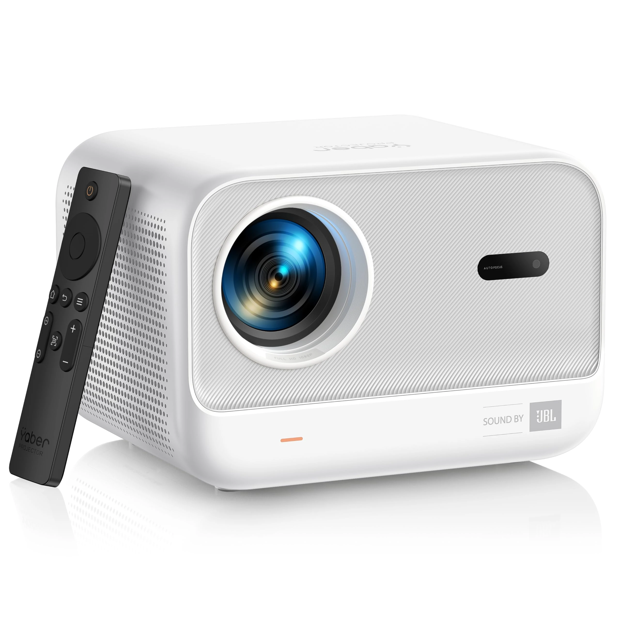 Sound by JBL & Seamless Auto Focus Yaber L2s Native 1080P Projector with WiFi 6, Bluetooth 5.1, Vertical Keystone, Home Cinema and Portable Outdoor Projector compatible with iOS/Android/TV Stick