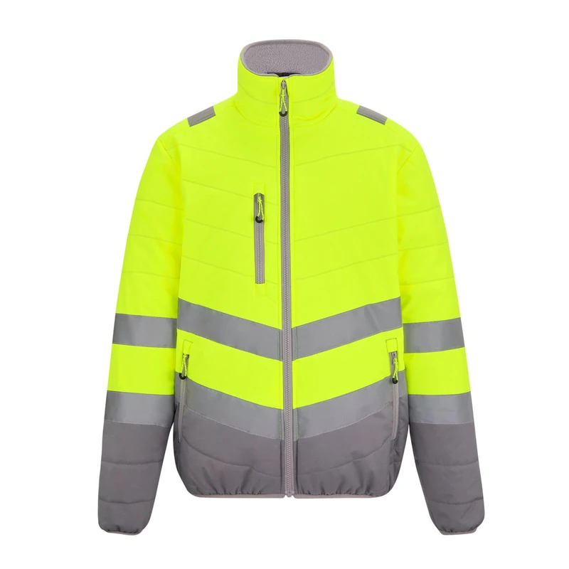 Regatta Professional Men's Thermal Baffle Hi-Vis 2-Tone Jacket, Yellow, XXL