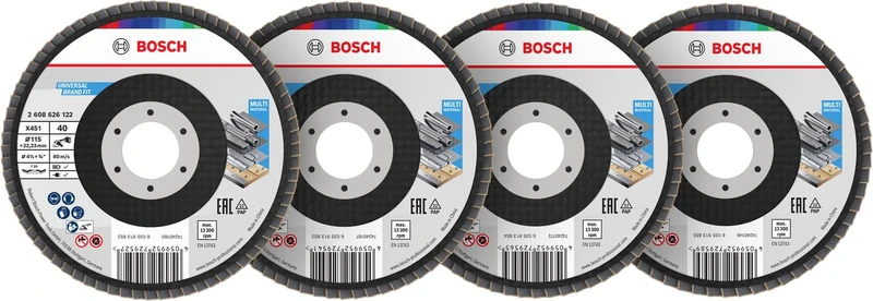 X451 Flap Disc Balox Ø115 T29 Mix Grit 60pcs Display