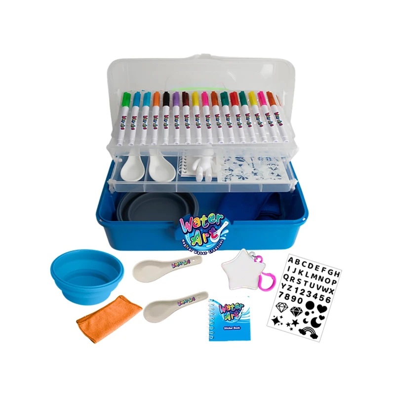 Silverlit - Water Art Pack Deluxe - Magic Water Drawing Kit - Draw on the Magic Spoon and Watch Your Drawing Float