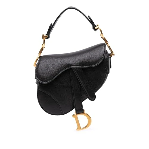 Dior Pre-Loved Micro Goatskin Saddle Handbag