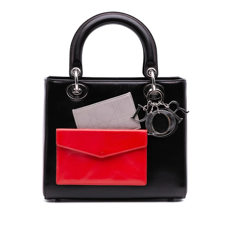 Dior Pre-Loved Medium Calfskin Pockets Lady Handbag