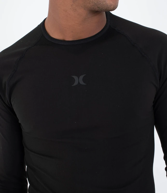 Hurley Mens Thermal - Heat Carbon Undershirt, Black, S EU