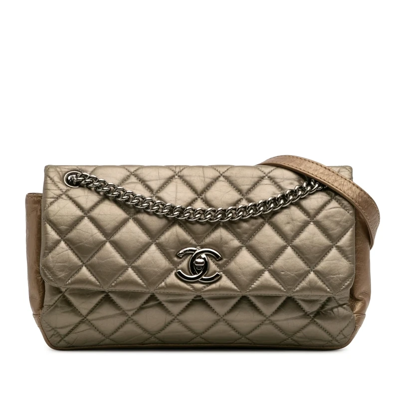 Chanel Pre-Loved Small Aged Calfskin Lady Pearly Flap Shoulder Bag