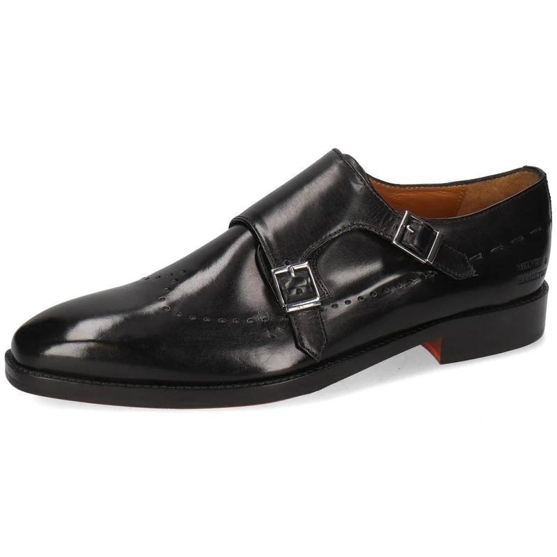 Melvin & Hamilton Monk Lawrence 4 Men's Shoes, Black, 9.5 UK