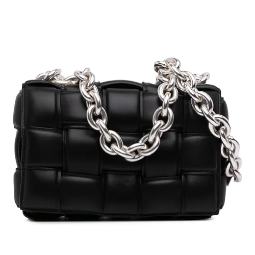 Bottega Veneta Pre-Loved Nappa Intrecciato Padded Chain Cassette Satchel Handbag