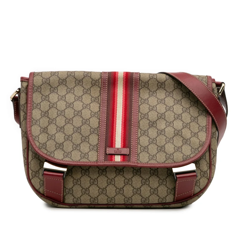 Gucci Pre-Loved GG Supreme Web Crossbody