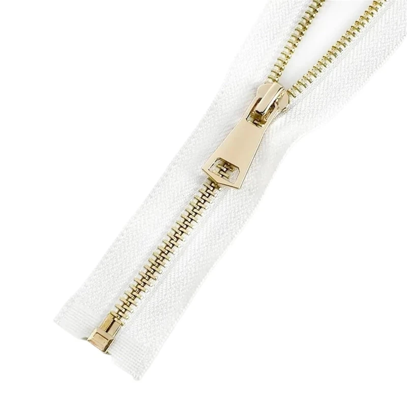 zips for sewing, 60-150cm Open-End Zipper for DIY Sewing Clothing Accessories Zip for Jacket Coat Garment Clothes Shoes(White,70cm)