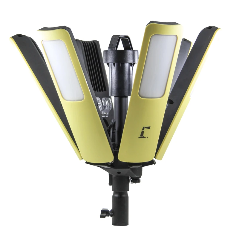 Lighthouse Heavy-Duty 22000 Professional Site Light – 360° Work Light, 6 Adjustable Heads, 22000lm, 6500K, 50M Beam Distance, 4 Lighting Modes, IP44/IP65 Weather Resistant, 110V 10M Cable & Carry Bag