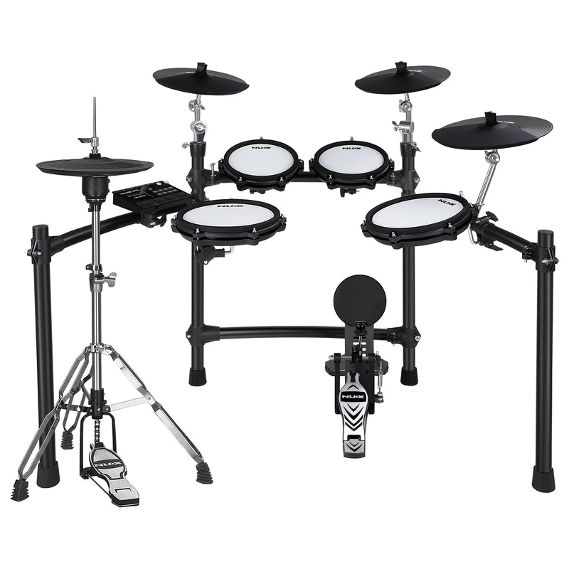 NU-X | DM-310H Digital Drum Kit | Mesh Electronic Drum Set with Bluetooth, MIDI, Recording & Practice Features for Beginners and Professional Drummers