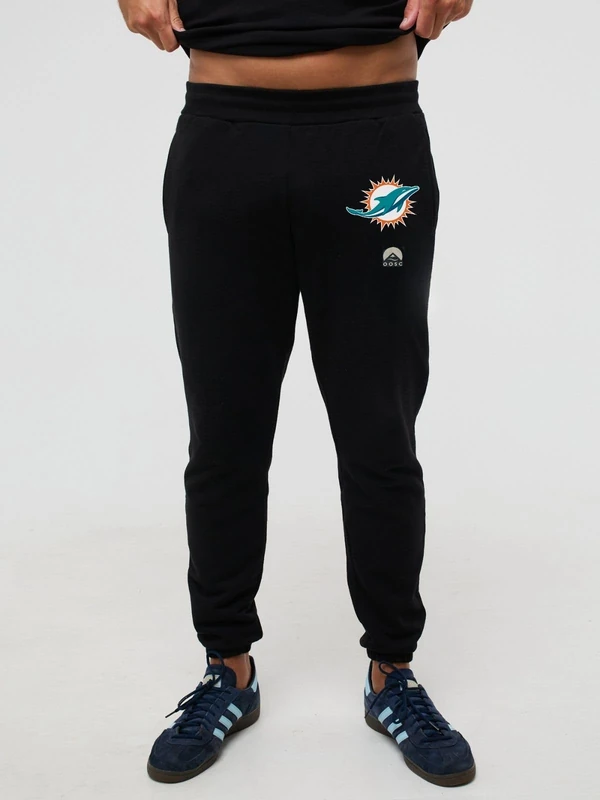 OOSC Mens Miami Dolphins Sweatpants, Black, L EU