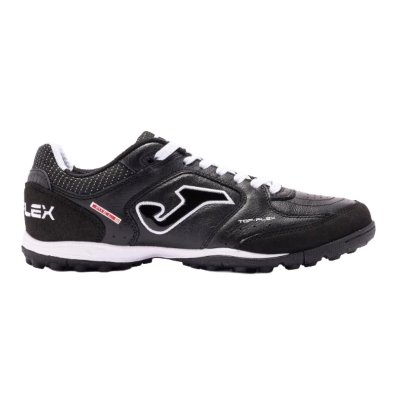 Joma Men's Football Boots for Artificial Turf, Sizes 36–47, Comfortable and Durable with Breathable Leather and mesh Upper – Rubber Sole – Top Flex Black - Image 1